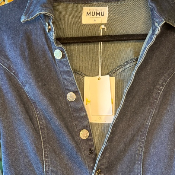 Show me your MuMu one piece denim jumpsuit size medium - Picture 3 of 12